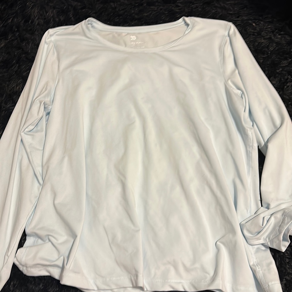 baby blue active wear long sleeve
